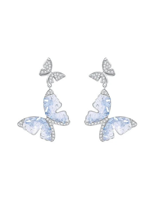 Double Butterfly Dance Earrings B2890