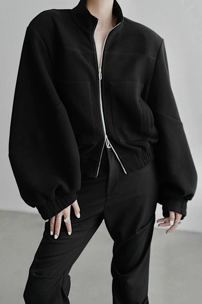 Wide shoulder jacket B4342