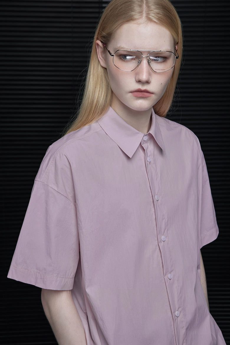 半袖ピンクルーズシャツ　B3866