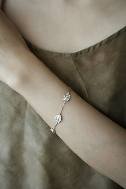 S925ヴィンテージウーブンニッチブレスレット　B4150