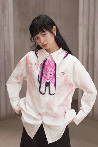 Original Pink Panther Print Scarf B4567