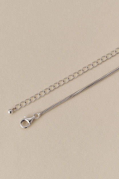 S925カーブラインミニマルチョーカーネックレス　B4722