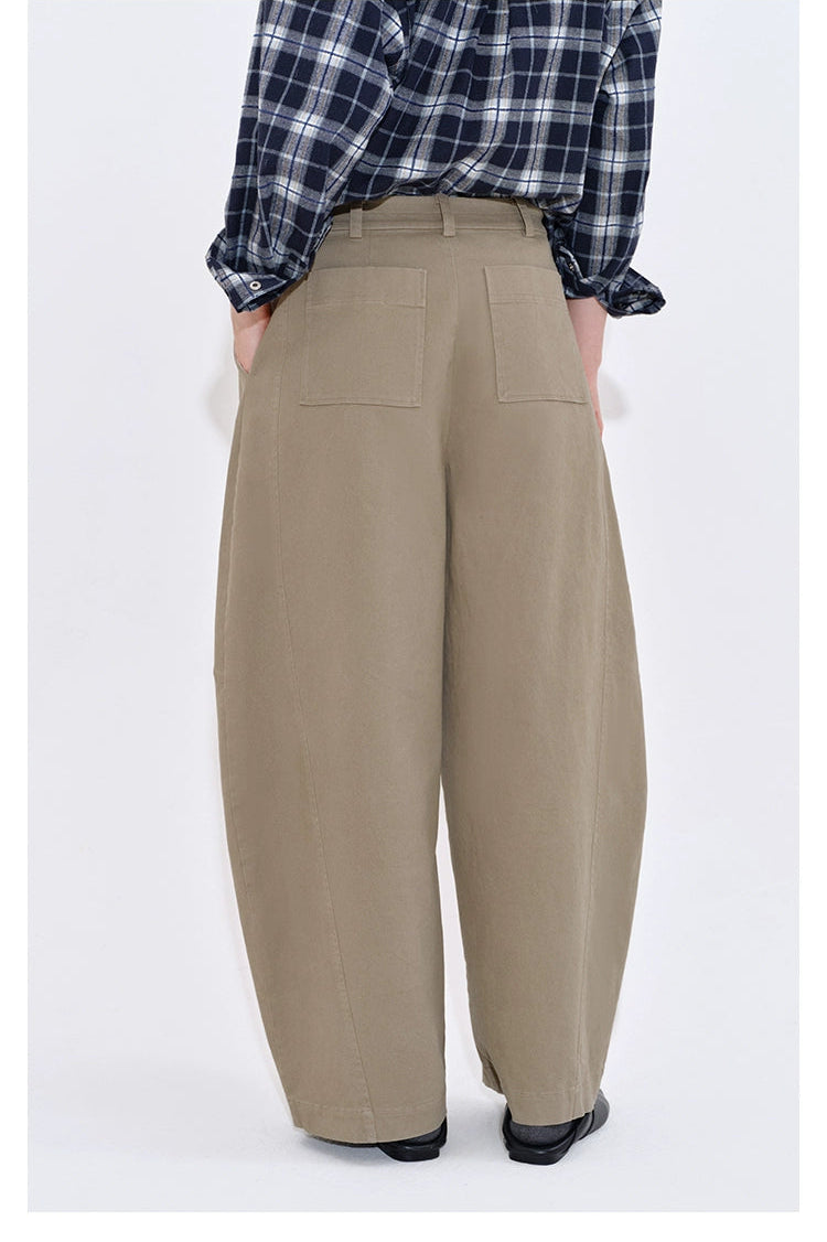 ウオッシュコットンバナナパンツ　B4402