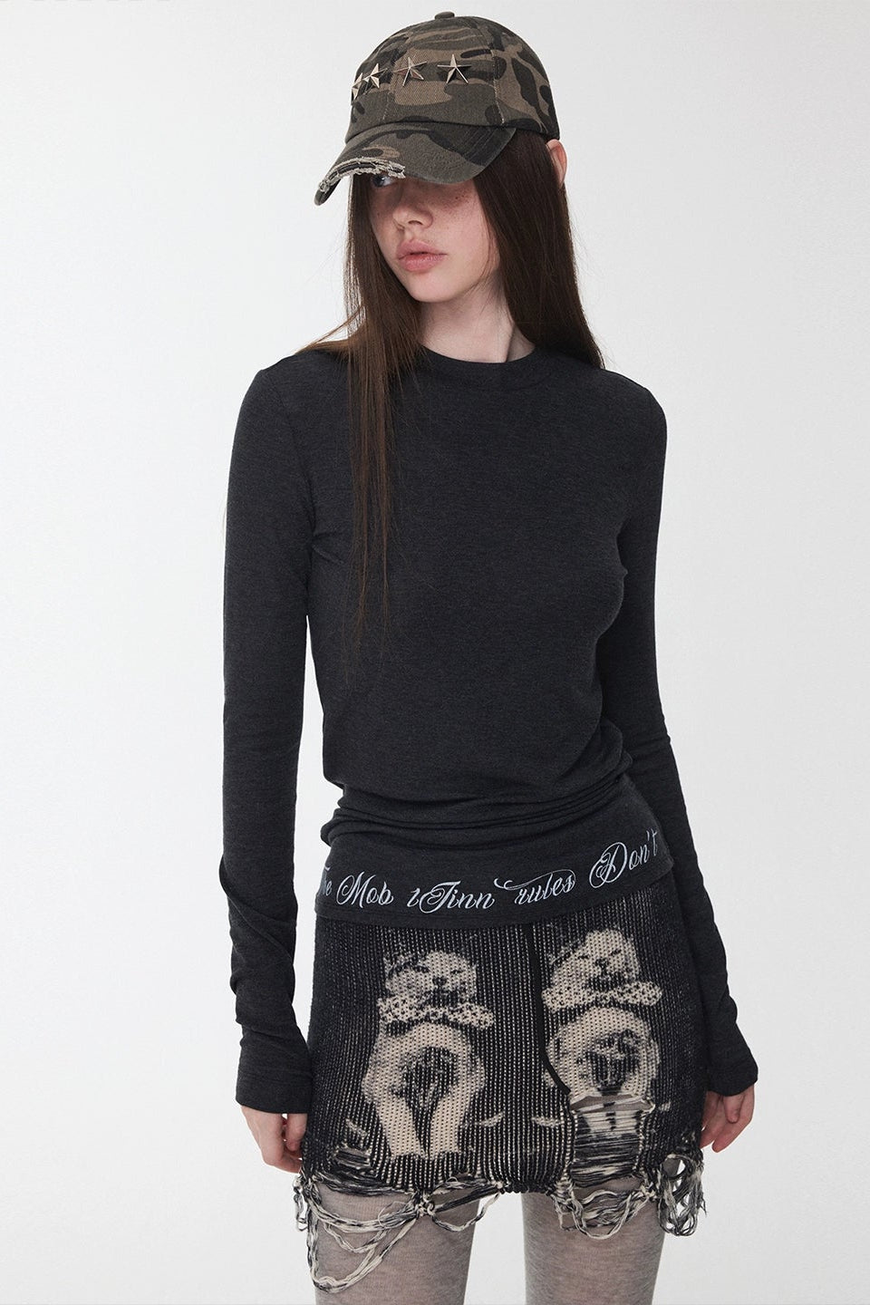 Rivet Camouflage Baseball Cap B4391