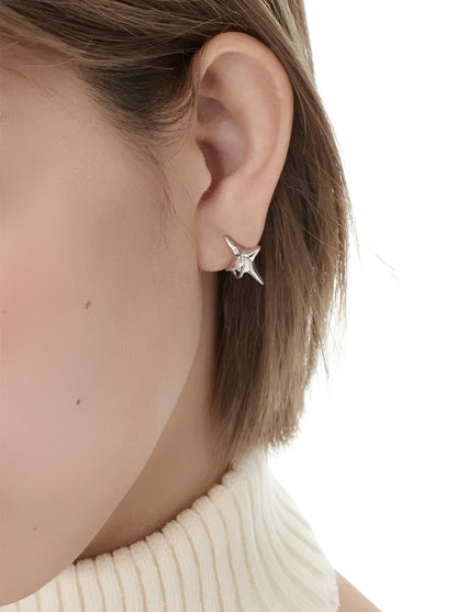 S925 pearl star earrings B2846