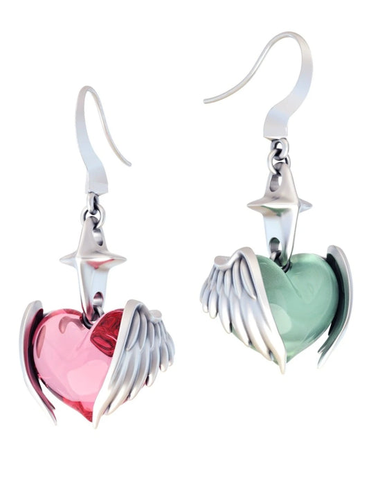 Angel love wing polygon earrings B2774