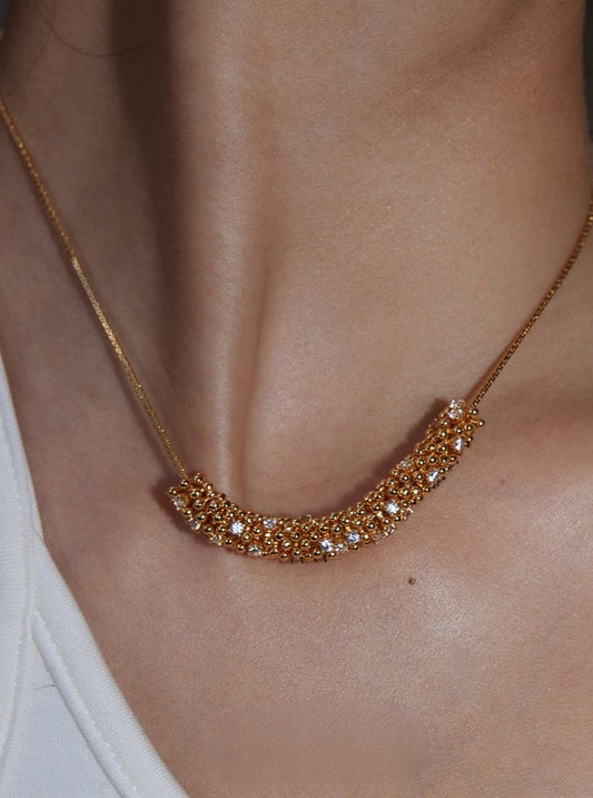 Microzone Beads Choker Necklace B2027