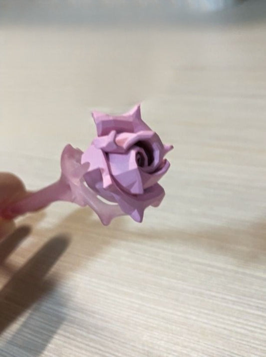 Rose polygon hairpin B2250
