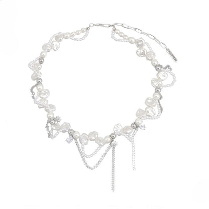 Baroque Pearl Wrap Choker Necklace B1815
