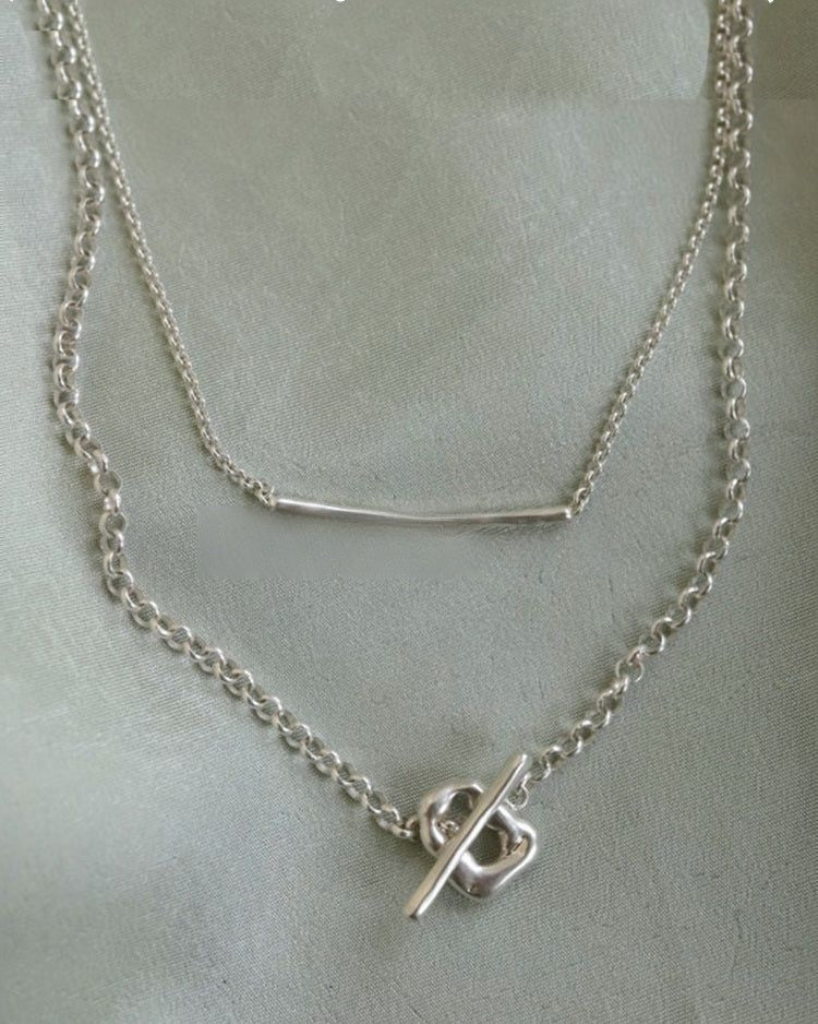 S925 multi-way layered necklace B3666