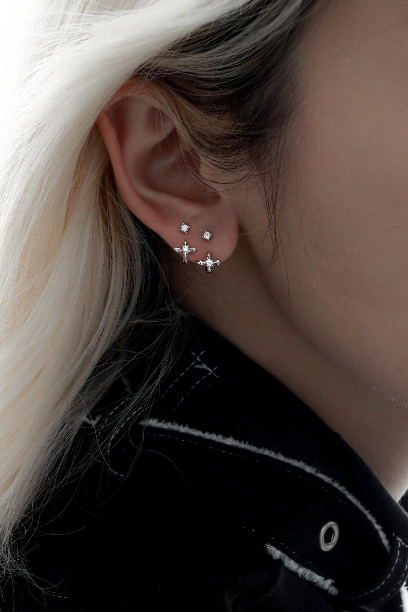 S925スタードリームマルチピアス　B3739