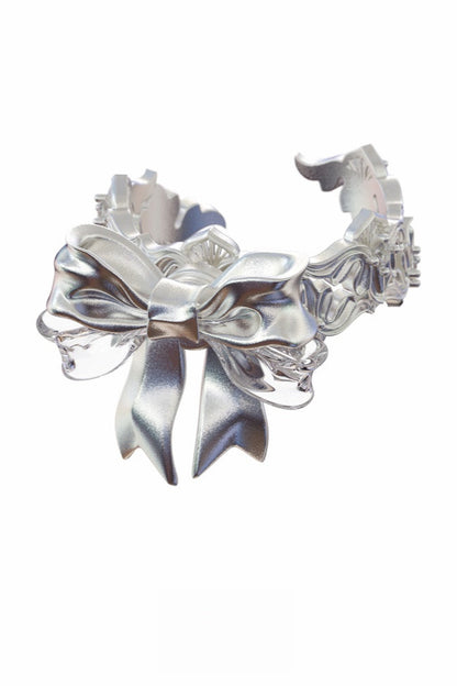 S925ボウヨーロピアンオープンリング　B4106