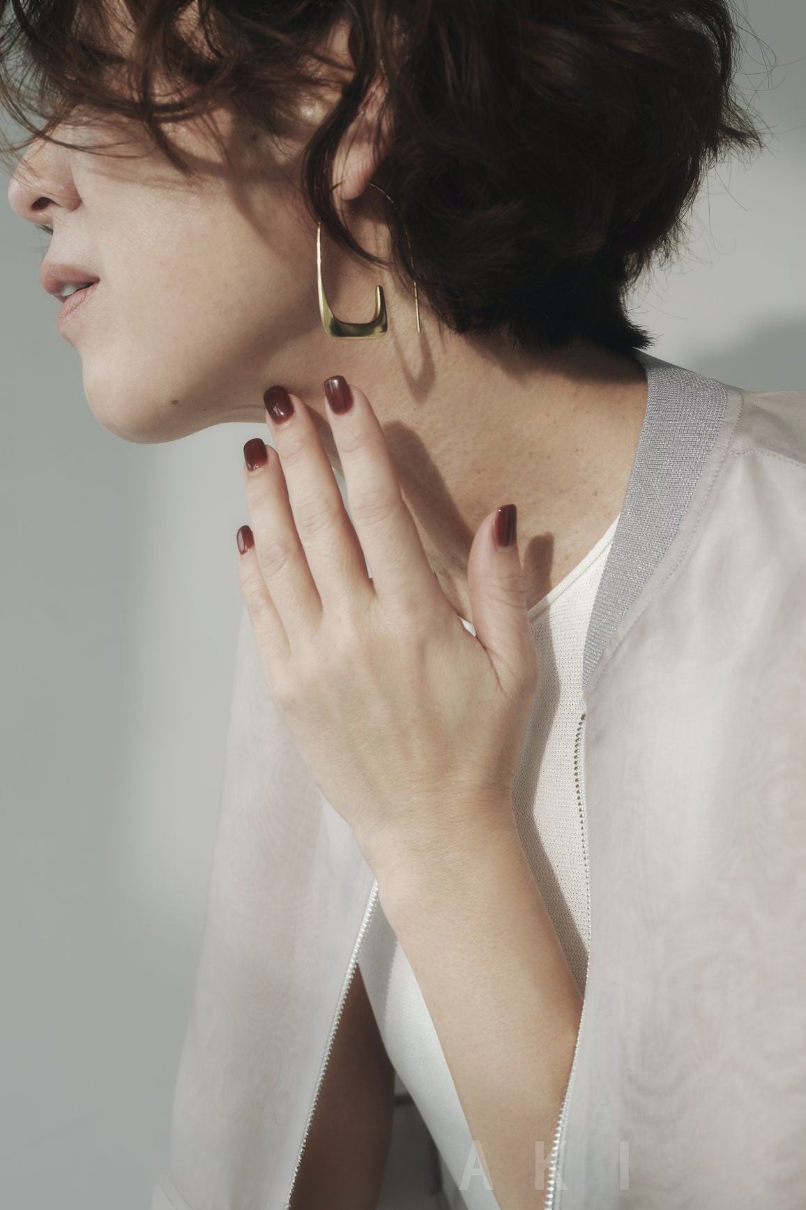 S925 Retro Minimal Grace Hoop Earrings B4130