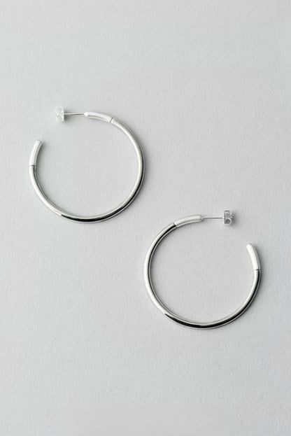 S925 Large Earrings/Minimalist Ear Cuff B4132