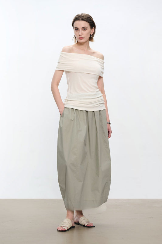 Premium Cotton Flower Bud Skirt B4176