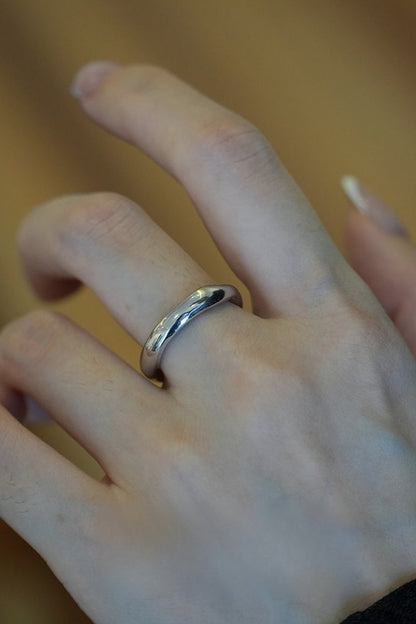 S925簡約不規則戒指B4183