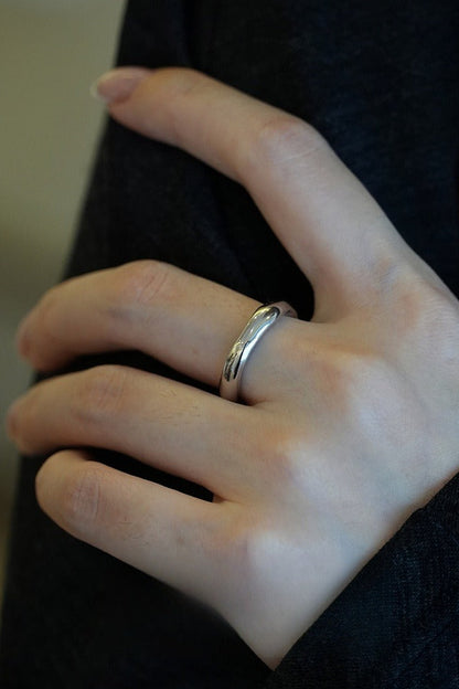 S925簡約不規則戒指B4183