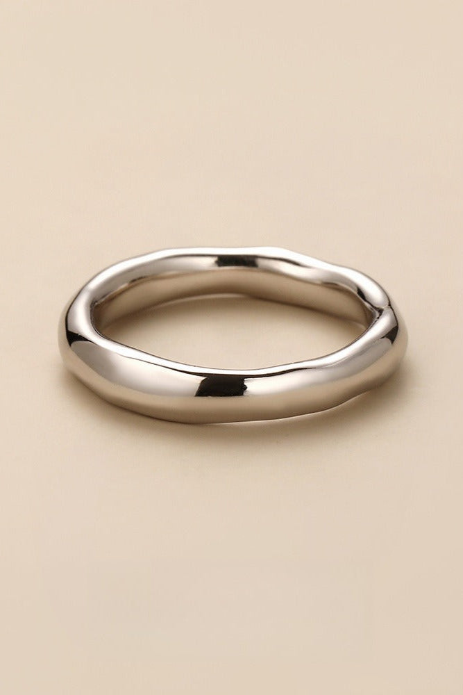 S925簡約不規則戒指B4183