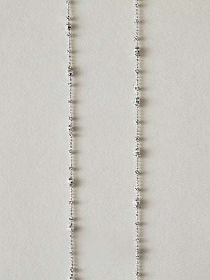 S925白水晶吊墜項鍊 B4188