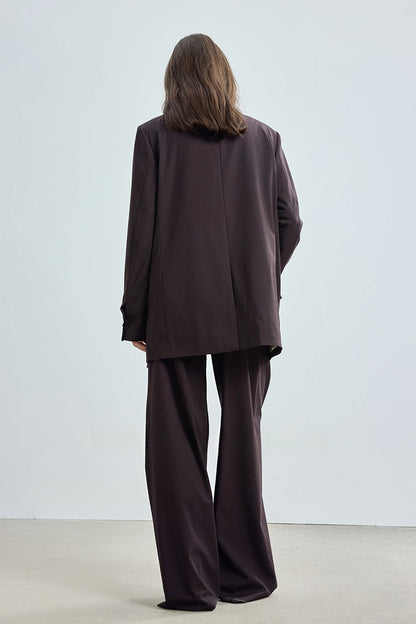 羊毛混紡休閒西裝外套 + 褲子套裝 B4304