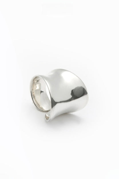 S925プレーンプレミアムワイドフェイスリング　B4335