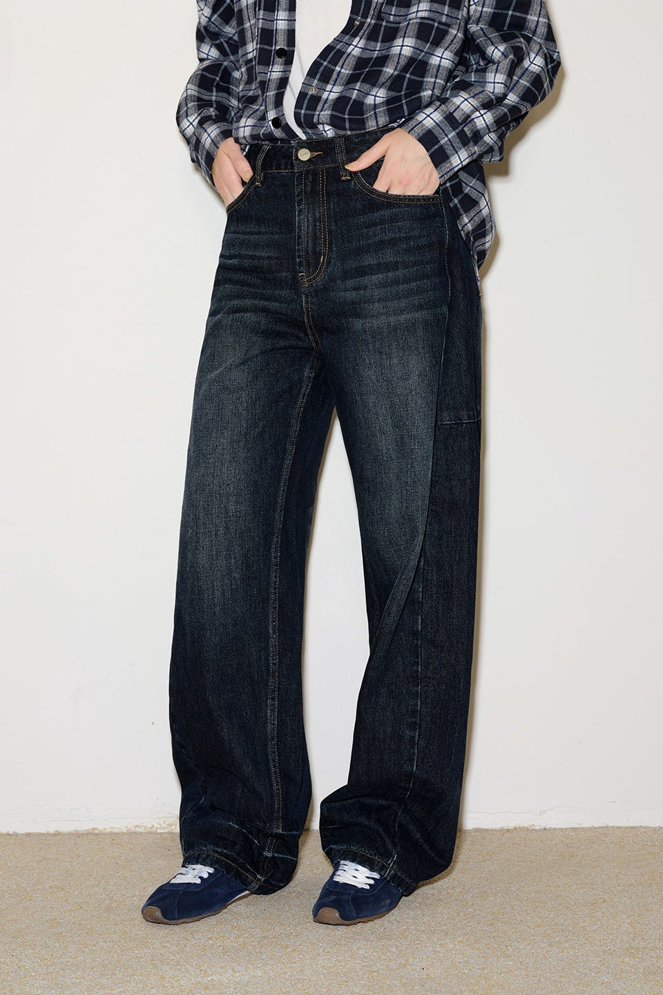 Washed Scimitar Blue Jeans B4400