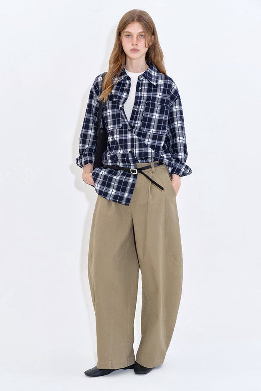 ウオッシュコットンバナナパンツ　B4402