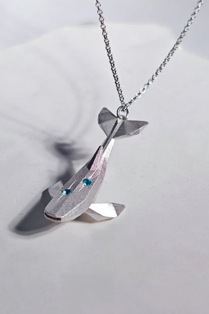 鯨魚哨子 S925 吊墜項鍊 B4472