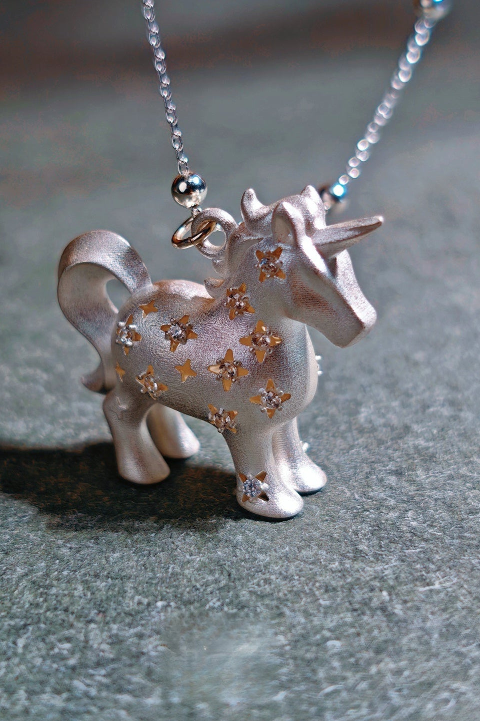 ドリーミーユニコーンS925ペンダントネックレス　B4475