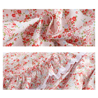 First love floral suspender dress summer skirt