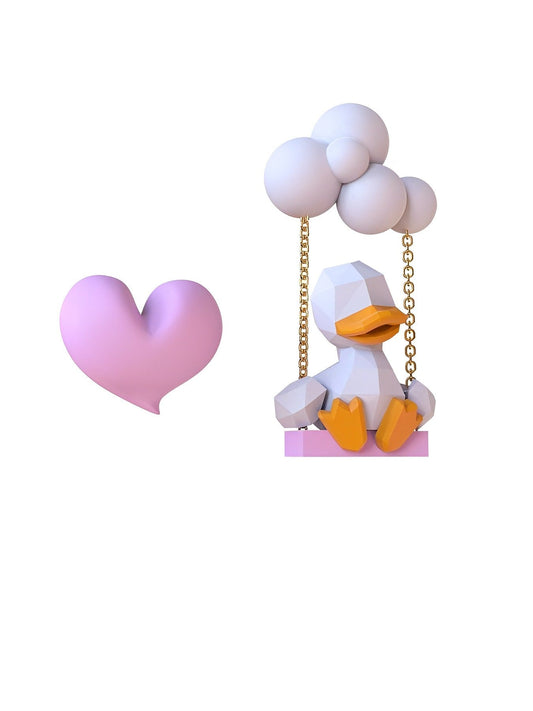 Love Duck Swing Earrings B1307