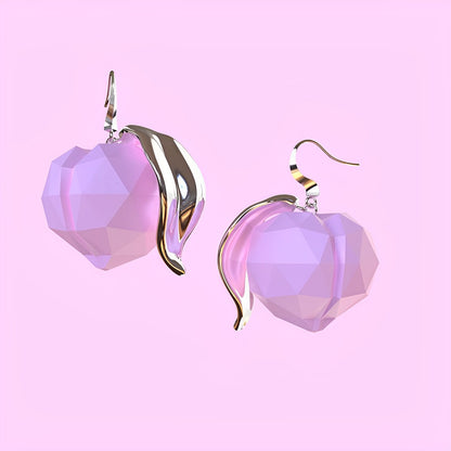 Sweet Cool Big Peach Earrings B1515