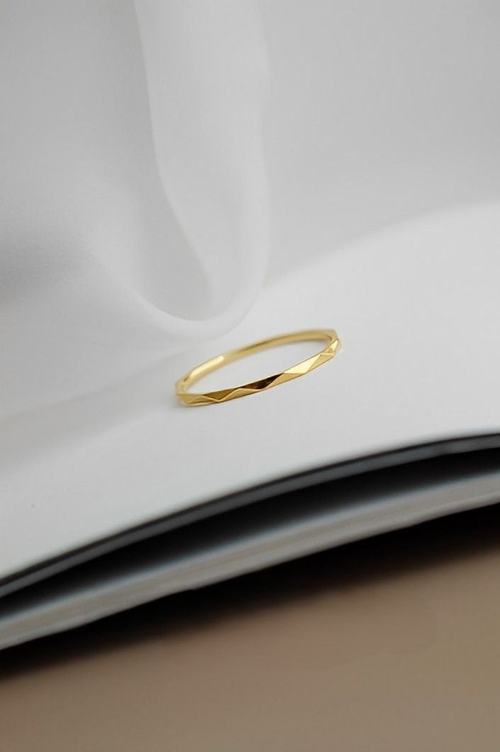 18KGF Gold Ring B1423 Bloemen