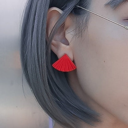 Chinese Design Pleated Earrings B1033