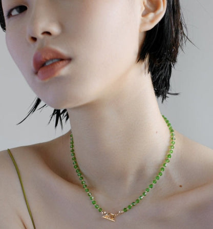 Green Chain Necklace B1072