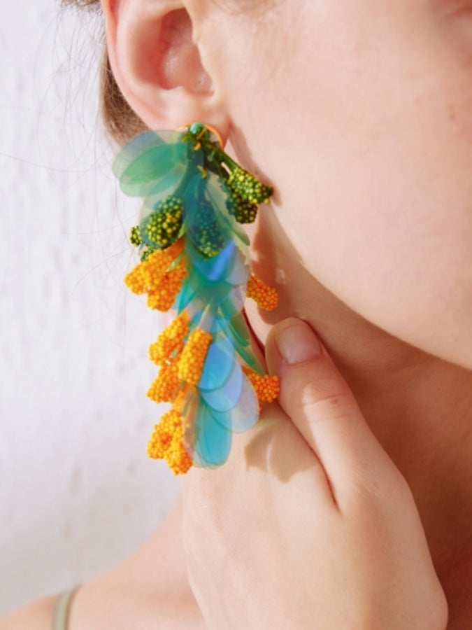 Volume sequin earrings B1043