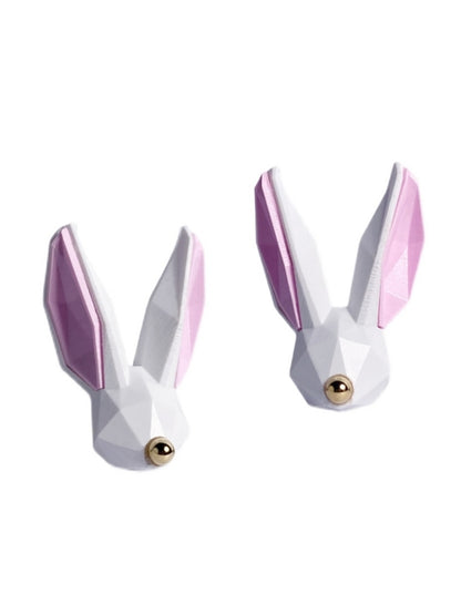 White Rabbit Polygon Earrings B1035