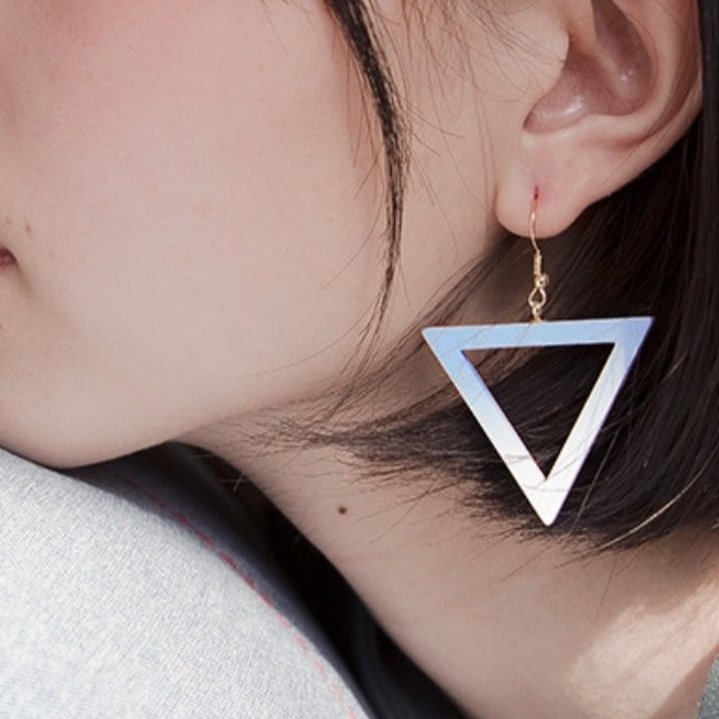 Candy Color Triangle Earrings B1144
