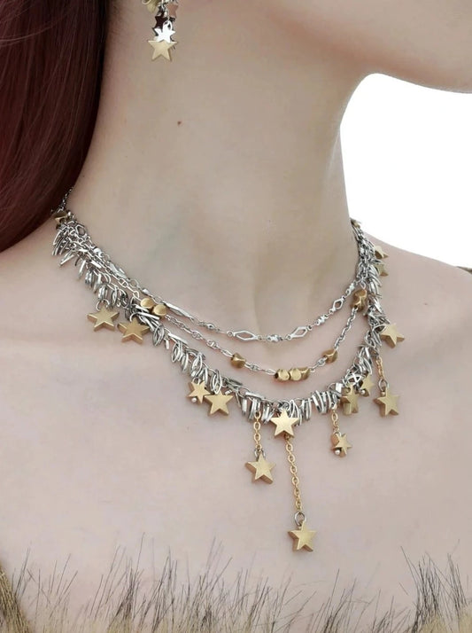 Star tassel necklace B2408