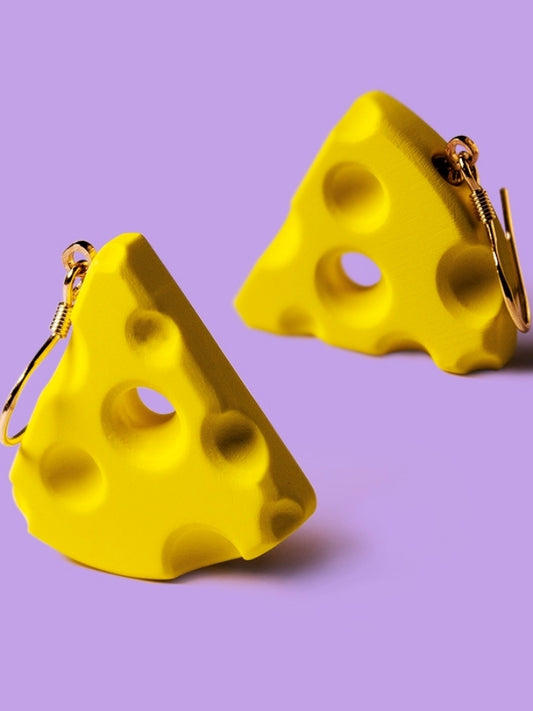 多邊形奶酪耳環 B1231