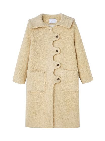 Light Color All-match Warm Winter Wool Coat　B2238