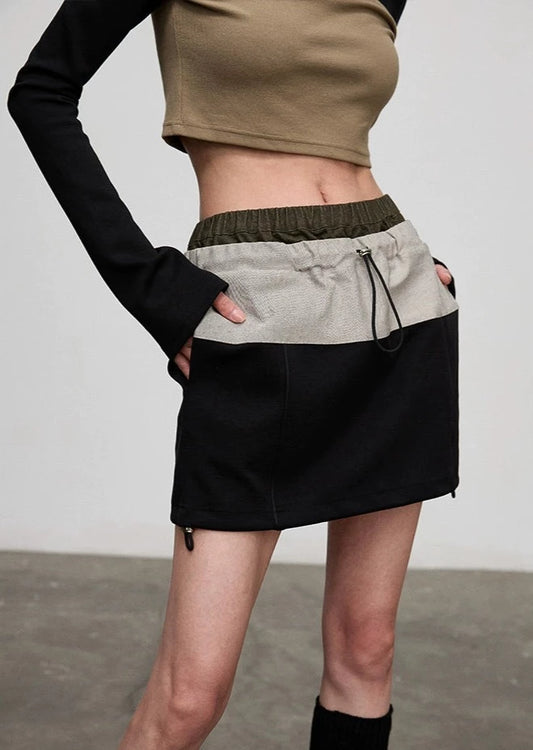 Fake two-piece skirt B2532