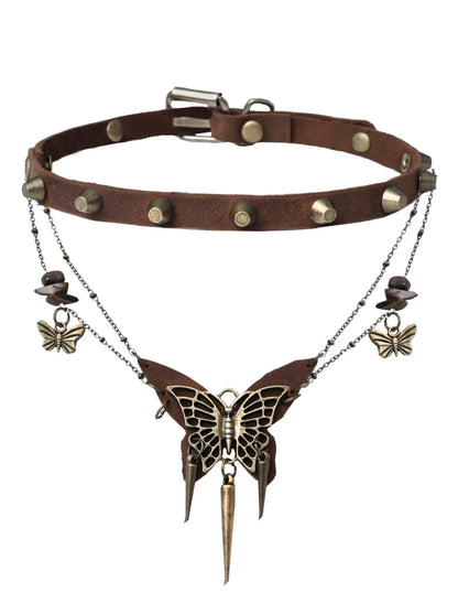 Maillard butterfly choker necklace B2375