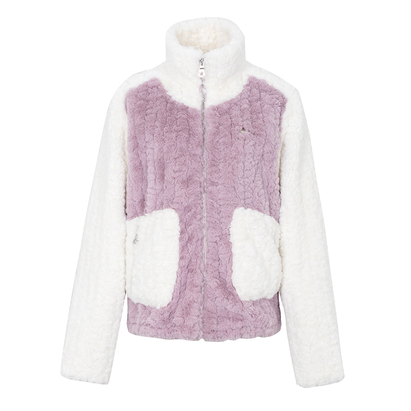 Lamb wool loose cotton jacket