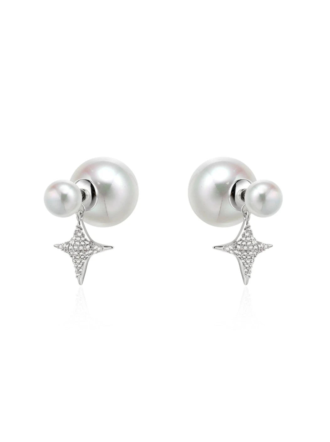 Pearl starburst earrings B2543