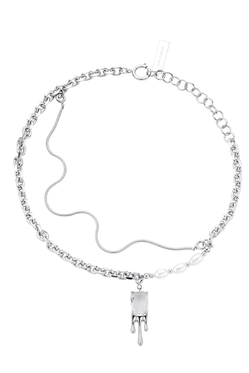 Candle Tears Pearl Necklace B1606