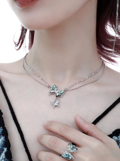 Butterfly high-end choker necklace B2348