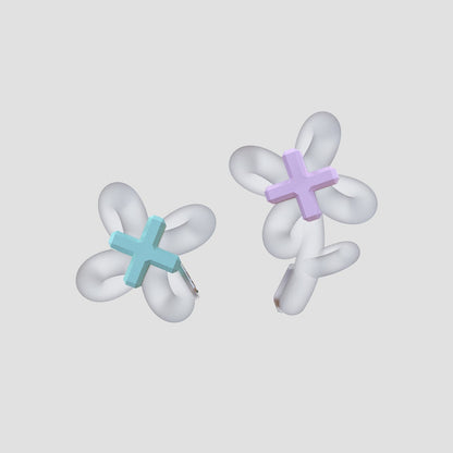 Electronic Flower Earrings B1798