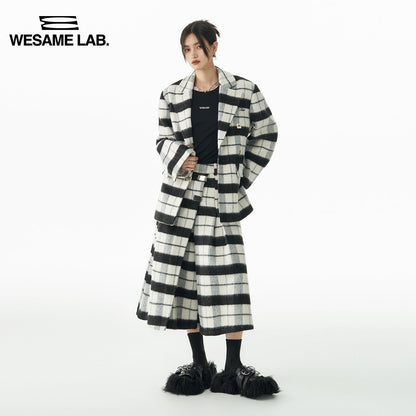 Plaid High-end Retro Wool Jacket