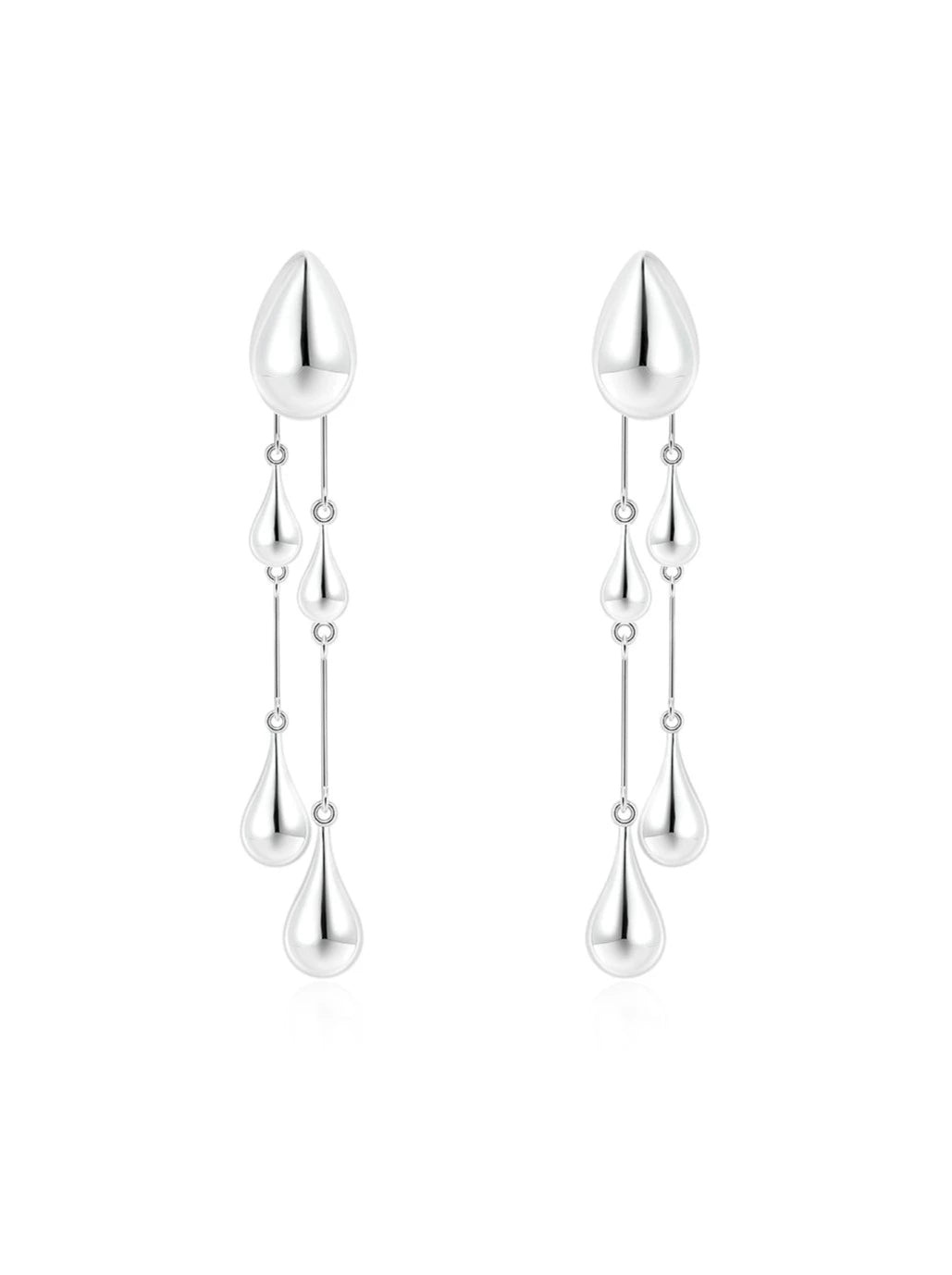 Water drop tassel earrings B2509